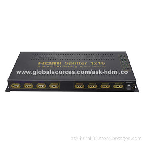 1x16 HDMI Splitter with Video EDID Management Support Full HD 3D, Project House